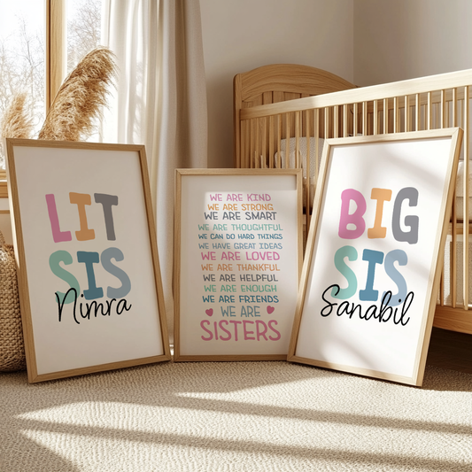 Set of 3: Big Sis & Lit Sis