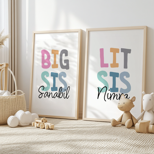 Set of 2: Big Sis & Lit Sis