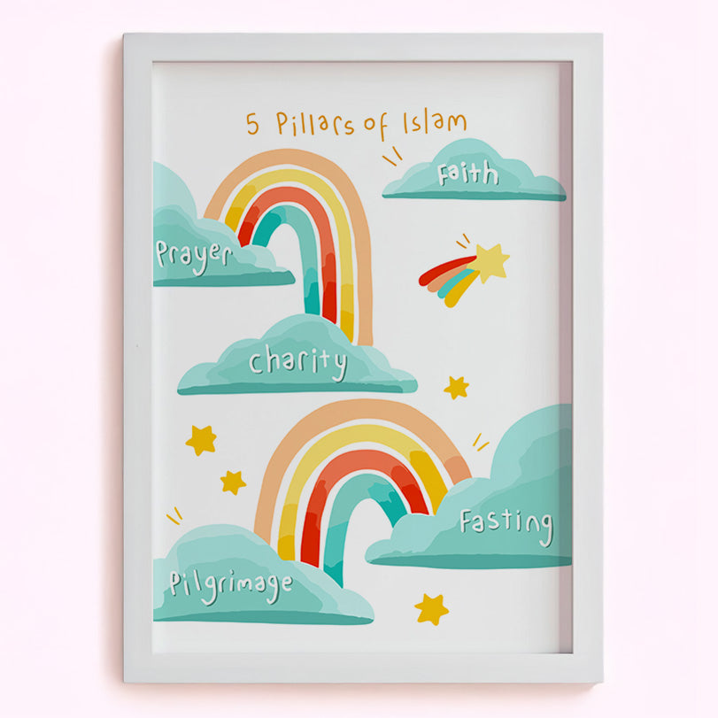 Rainbow of Faith: The 5 Pillars