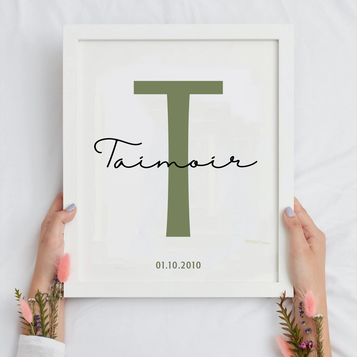 Baby Name & Date Custom Poster