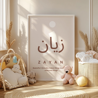 Personalized Name Meaning Poster